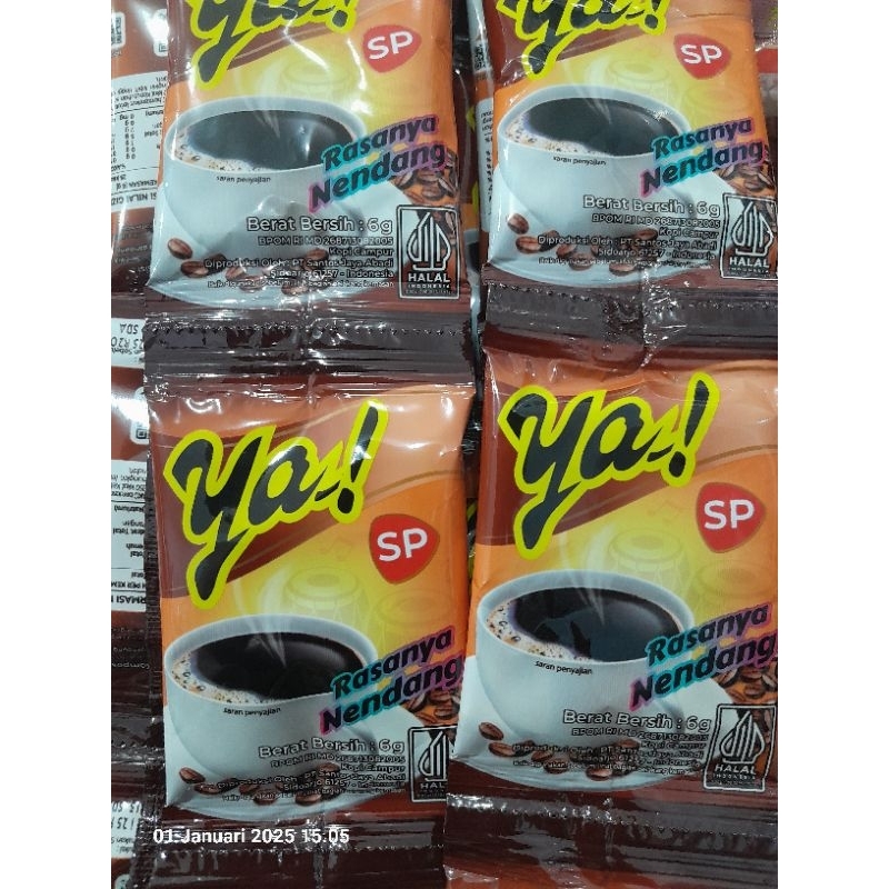 

Kopi Ya Sp Mini Tanpa Gula 6g x 10 sachet