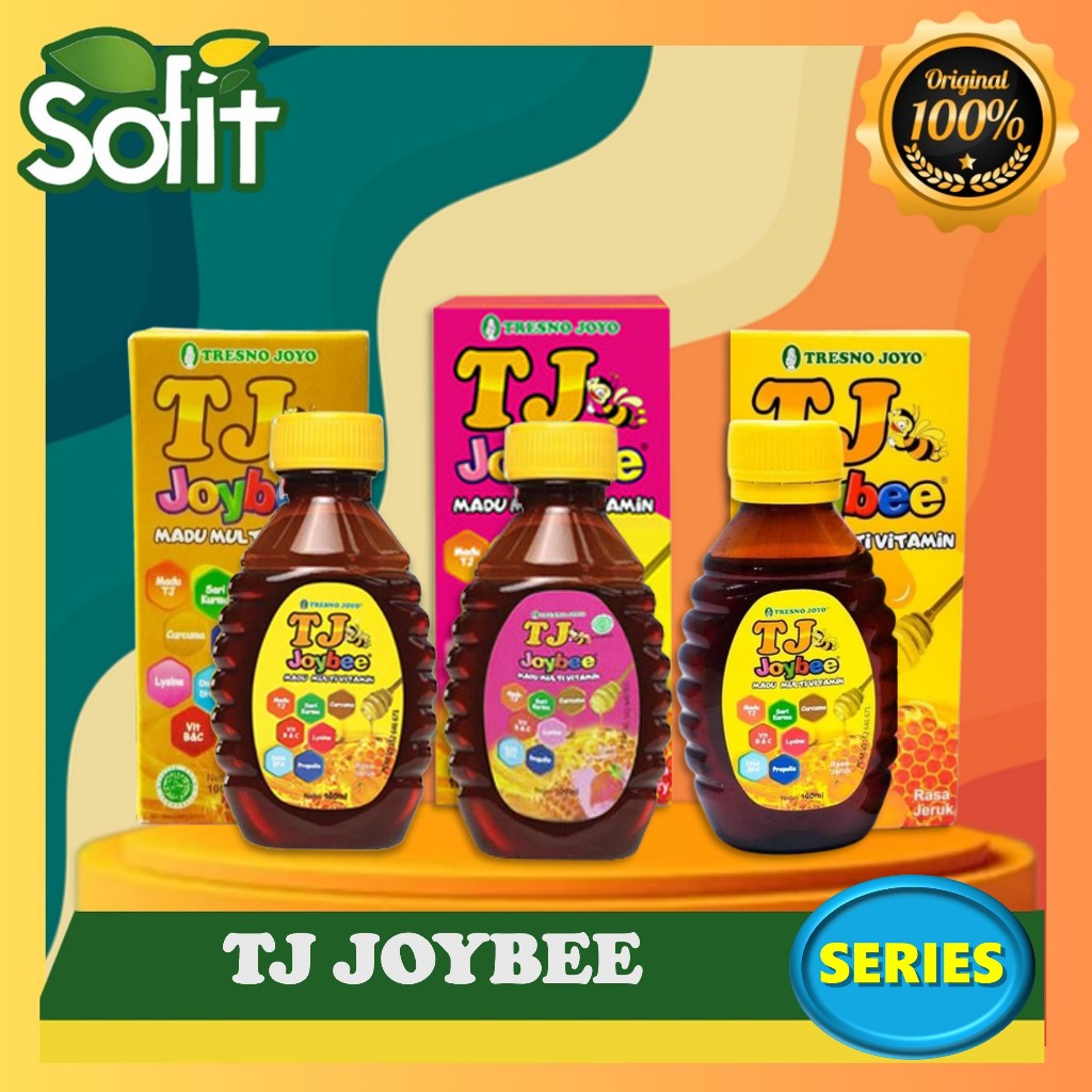 

Madu Tj Joybee 100ml - Jeruk - Original - Strawberry - Madu Anak - Madu Multivitamin Anak - Sofit