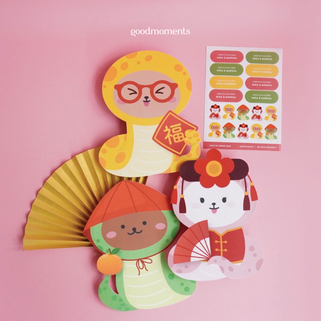 

[READY] Cute Snake Angpao Special CNY - Angpao Ular / Imlek 2025 / CNY 2025 / Snake Angpao - Goodmoments