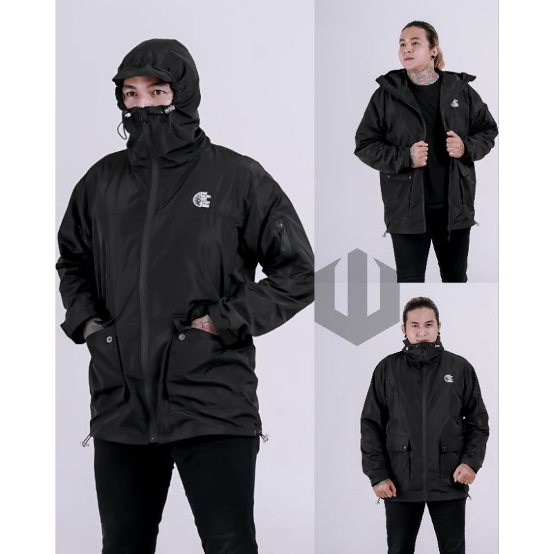 Jaket Outdoor gorpcore Mayer Resleting Pria Dan Wanita Jaket Parka Gorpcore Waterproof  Cagoule
