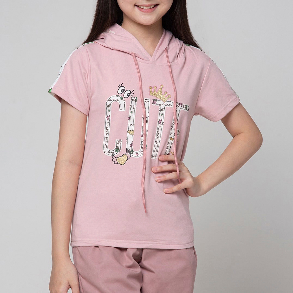 Kaos Hoodie Anak Perempuan Aero Girls Cute - T-shirt Hoodie Branded Dept Store