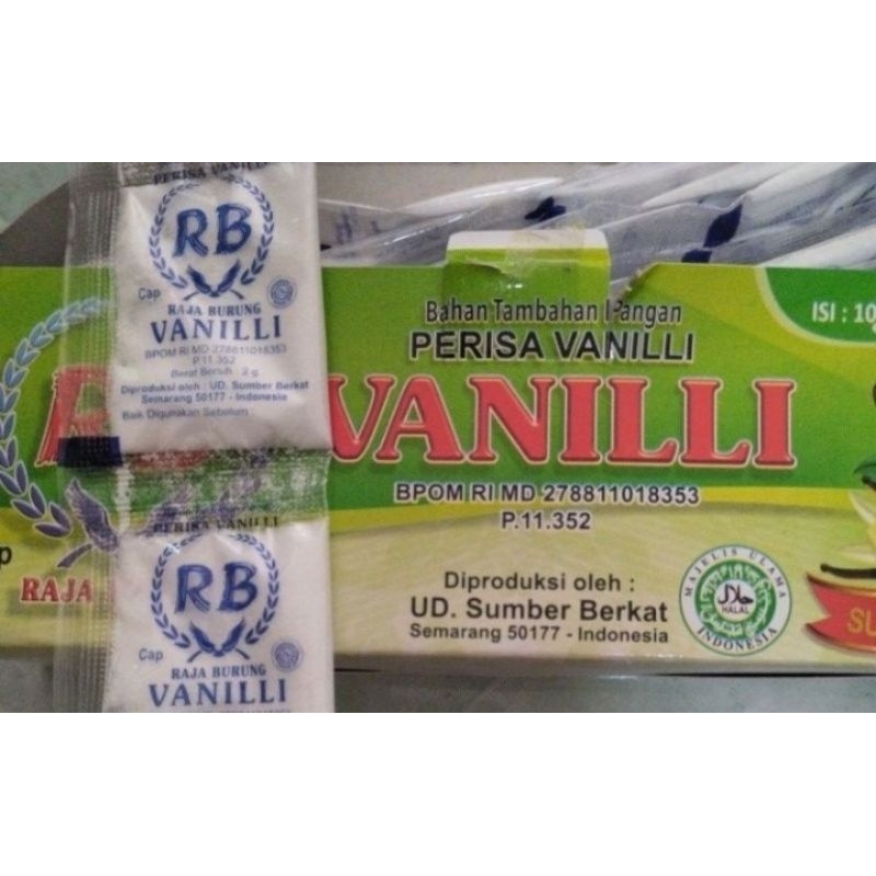 

RB Perisa Vanilli kemasan sachet 2 gram