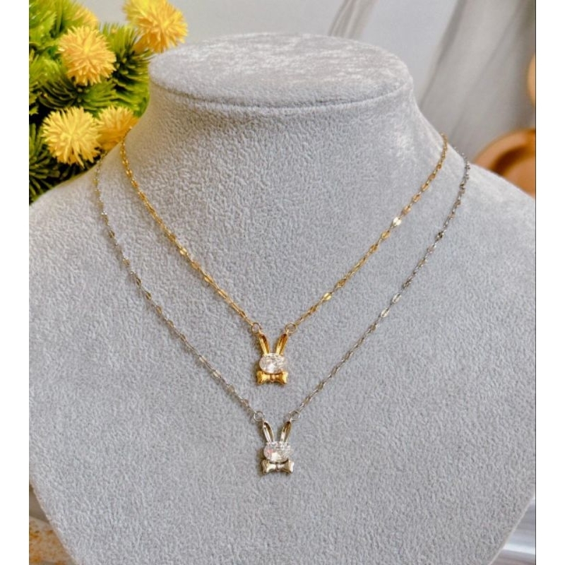 Kalung titanium anak set liontin