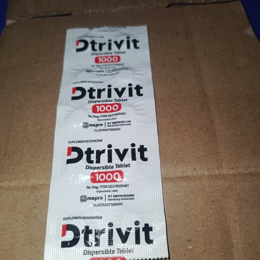 dtrivit 1000 iu harga. per strip