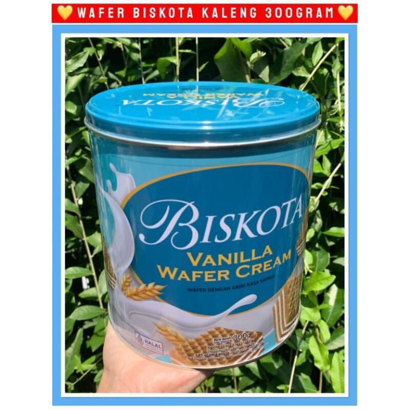 

Biskota Vanilla Wafer Cream Keleng 300gram