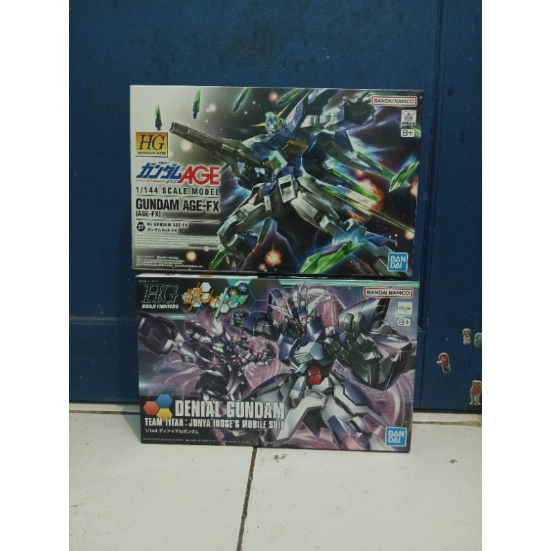 Set Hg Age Fx dan Hg Denial Gundam