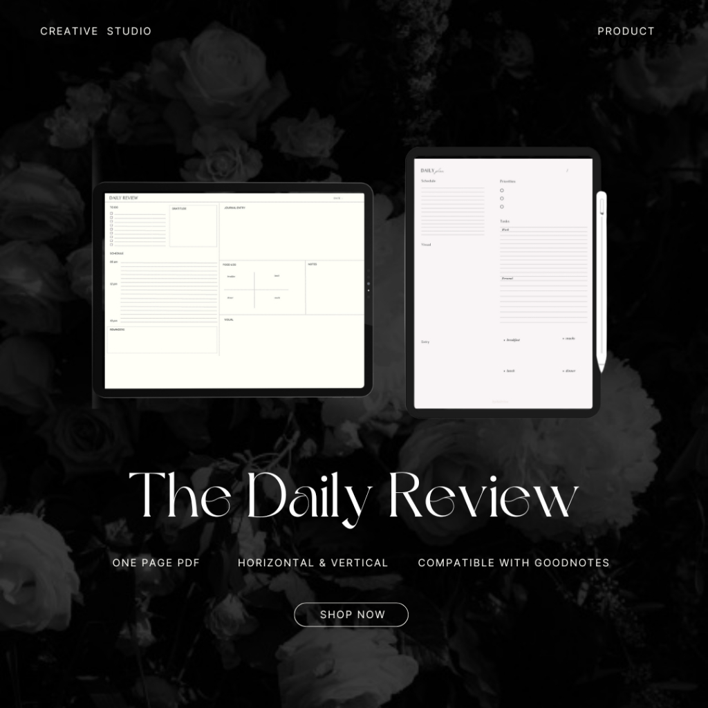 

The Daily Review - One Page Printable