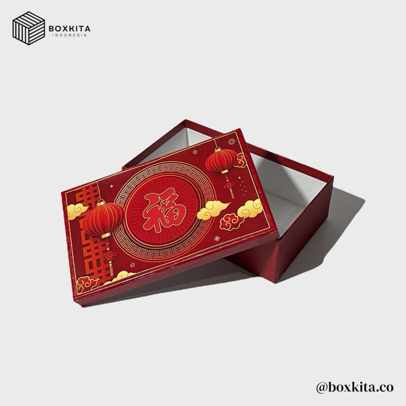 

Hardbox Kue Kering Imlek / Chinese New Year - 25cm x 15cm x 7cm