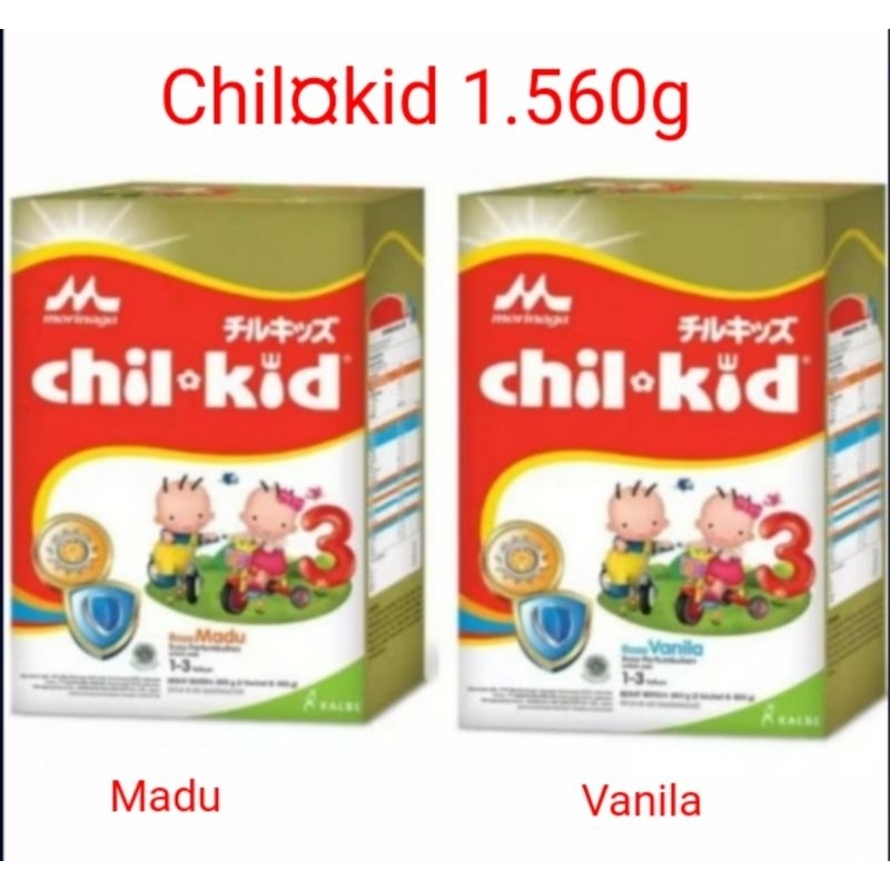 

Morinaga Chil kid Gold 1.560g Rasa Madu atau Vanila 1box