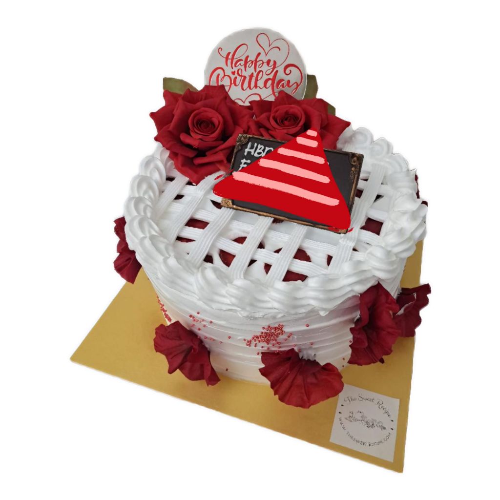 

Cake Red Rose Flower