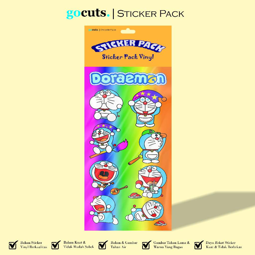 

Stiker Doraemon Sticker Pack Dekorasi Laptop