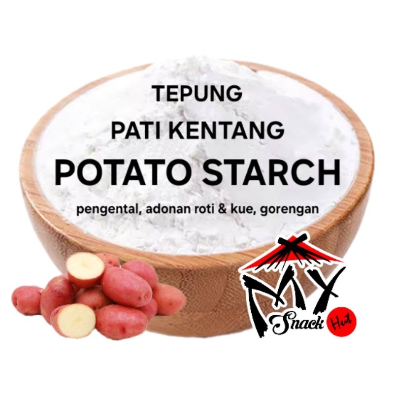 

POTATO STARCH 100GR TEPUNG PATI KENTANG MERAH GLUTEN FREE VEGAN KOREAN FRIED CHICKEN SENG FEN ASLI