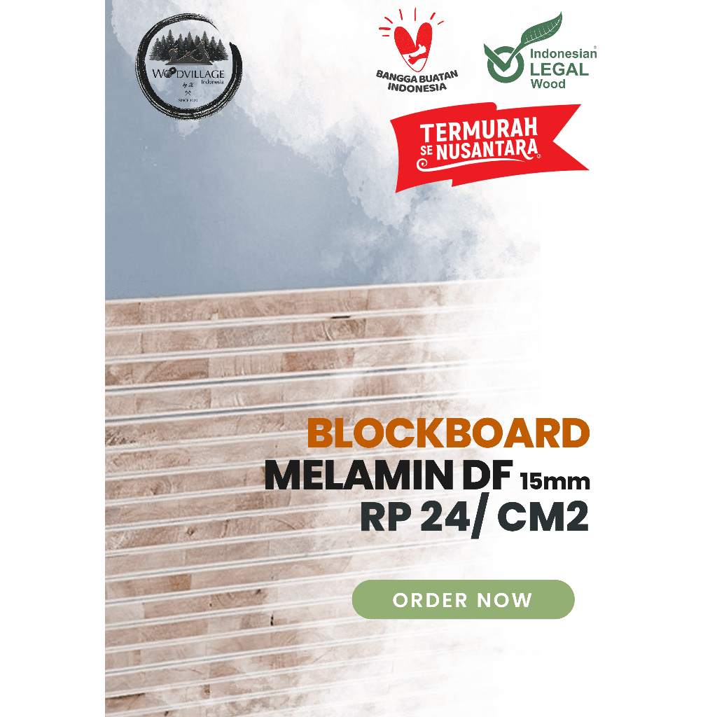 Blockboard Melamin / Blokboard Melamin / Blokmin Double Face 15mm