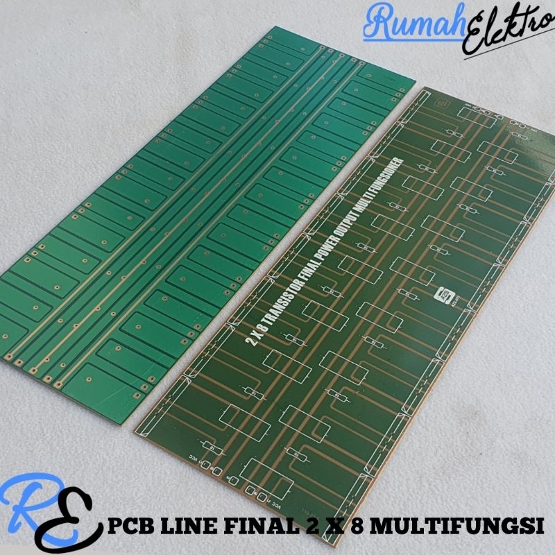 PCB LINE FINAL 2 X 8 TRANSISTOR FINAL 3U MULTIFUNGSI
