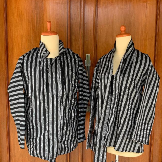 Baju Lurik Pria/Baju Lurik Wanita/Baju Jawa Pria/Baju Jawa Wanita/Baju Adat Jawa/Kebaya Lurik Wanita
