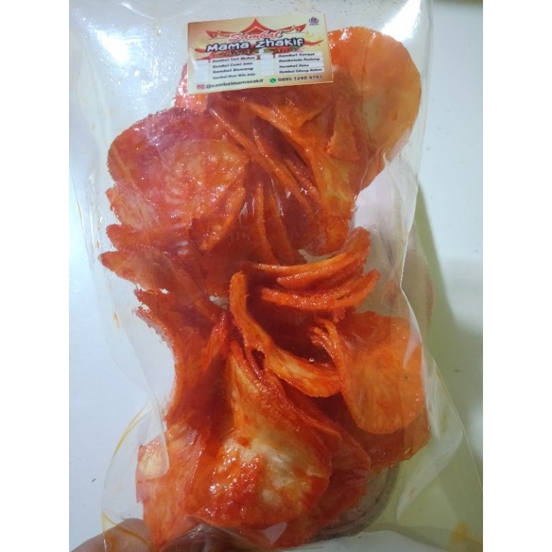 

Keripik Singkong Balado Merah Khas Sumbar