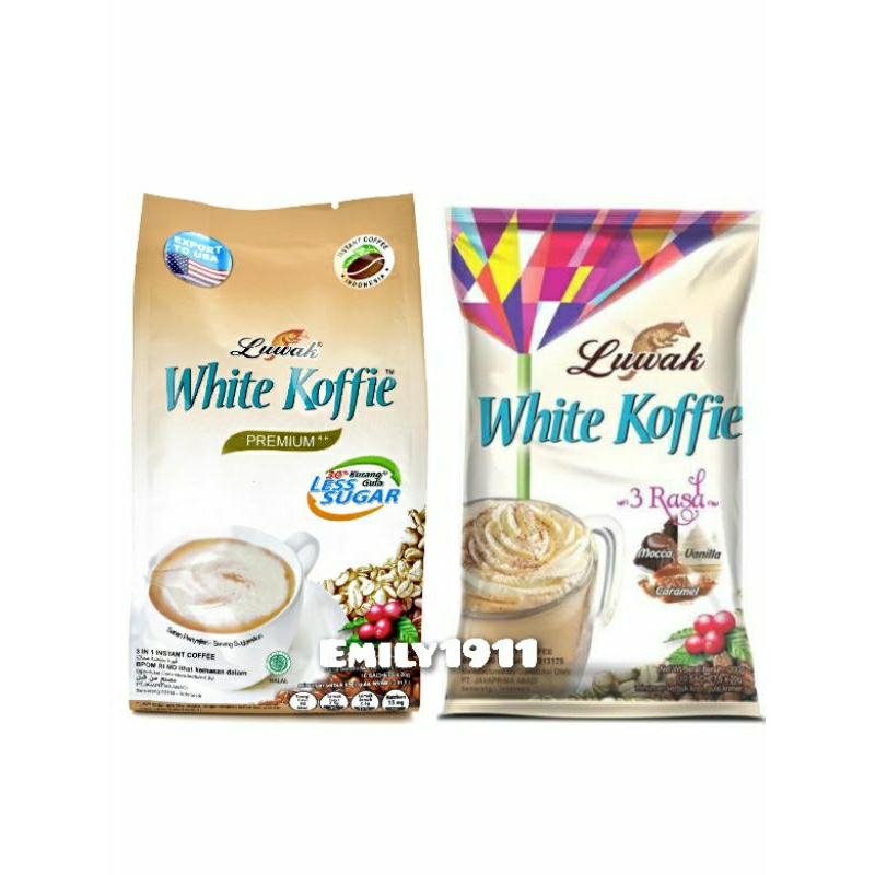 Luwak White Koffie / kopi less sugar / coffee