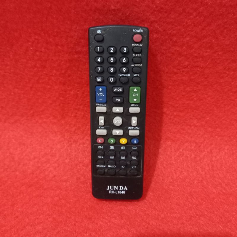 Remote TV LED Universal JUNDA . RM - L1846 .
