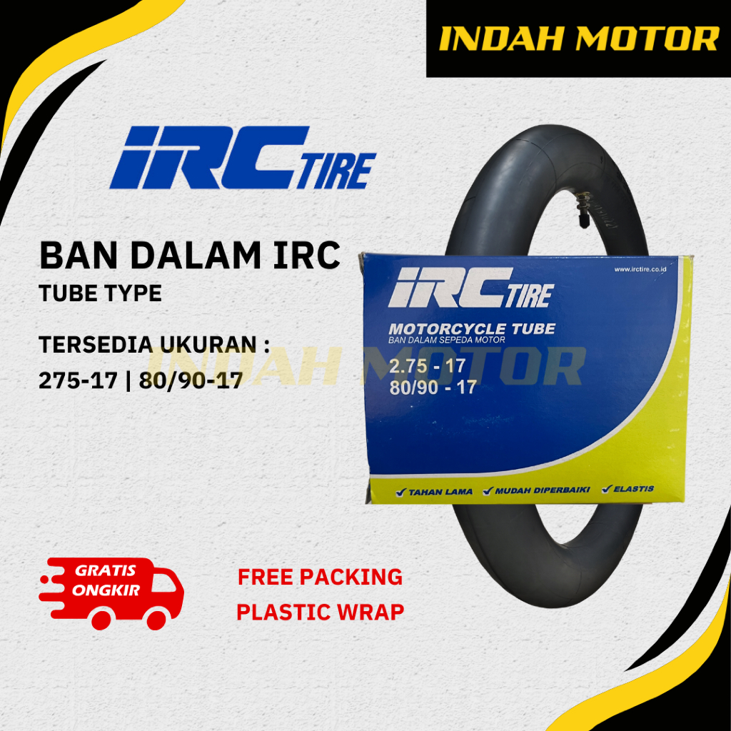 Ban Dalam IRC | Ring 17 | 275-17 | 80/90-17 | Ban Dalam Motor