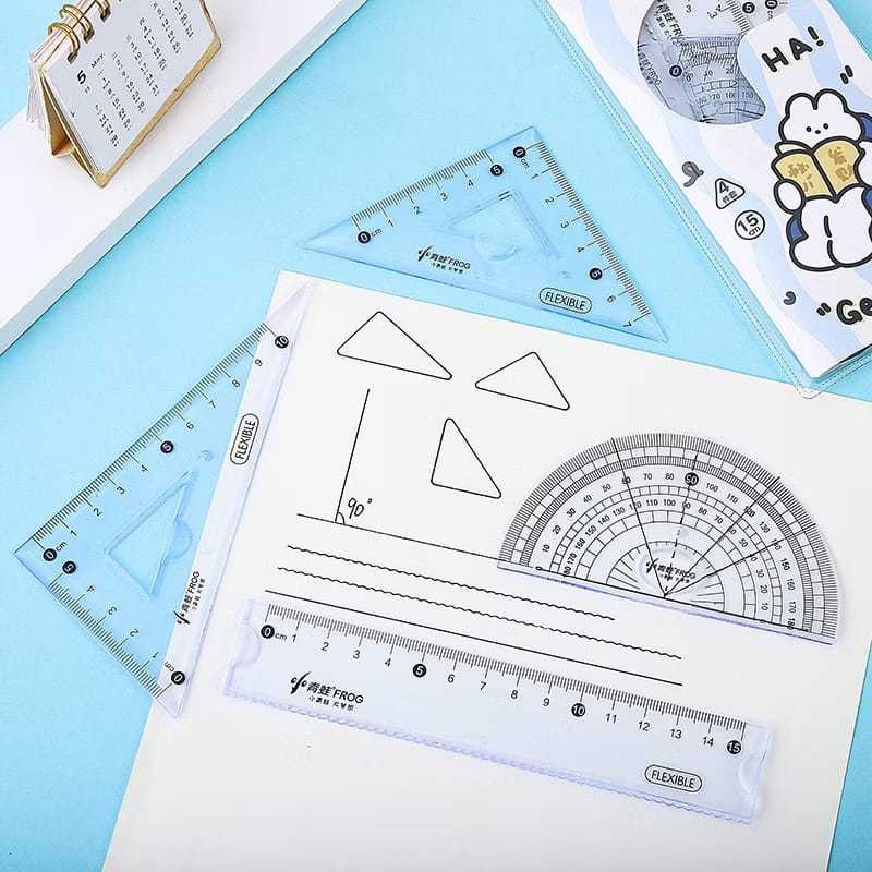 

PENGGARIS SET ISI 4HX3018 ATK-19/Penggaris ruler set 4
