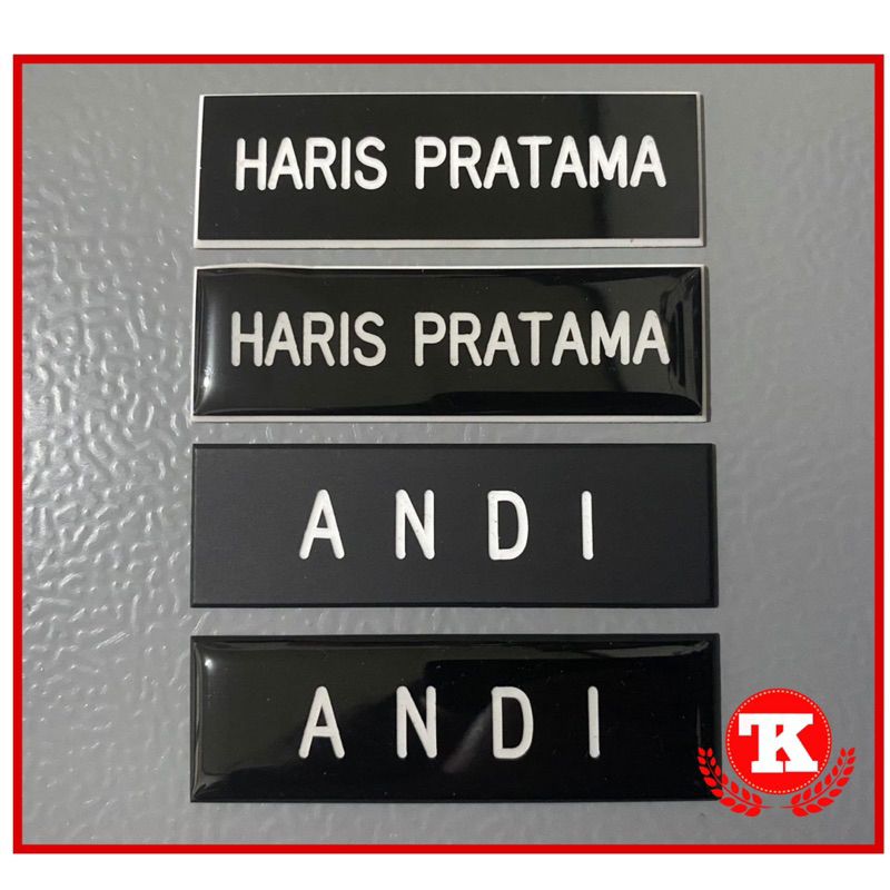 

Papan Nama Dada Grafir PDH TNI / POLRI PAKU JAMBU