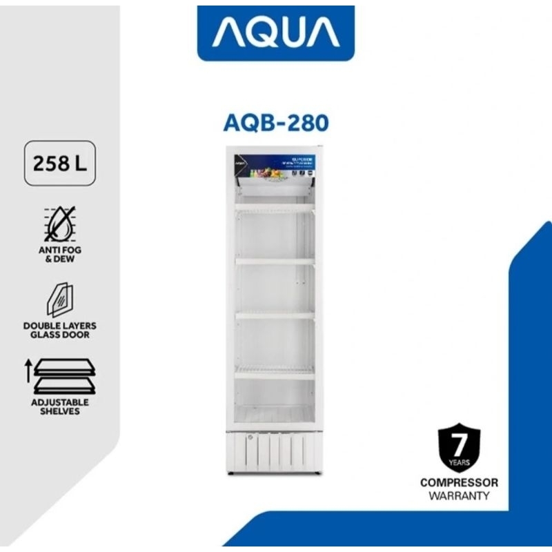 AQUA AQB-280 Showcase Cooler - Lemari Pendingin Minuman