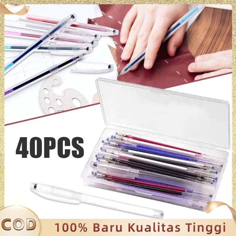 

Pen Heat Erasable Pen Pola Panas Pen 40pcs Heat Eraseable Gel Pen Penanda Kain