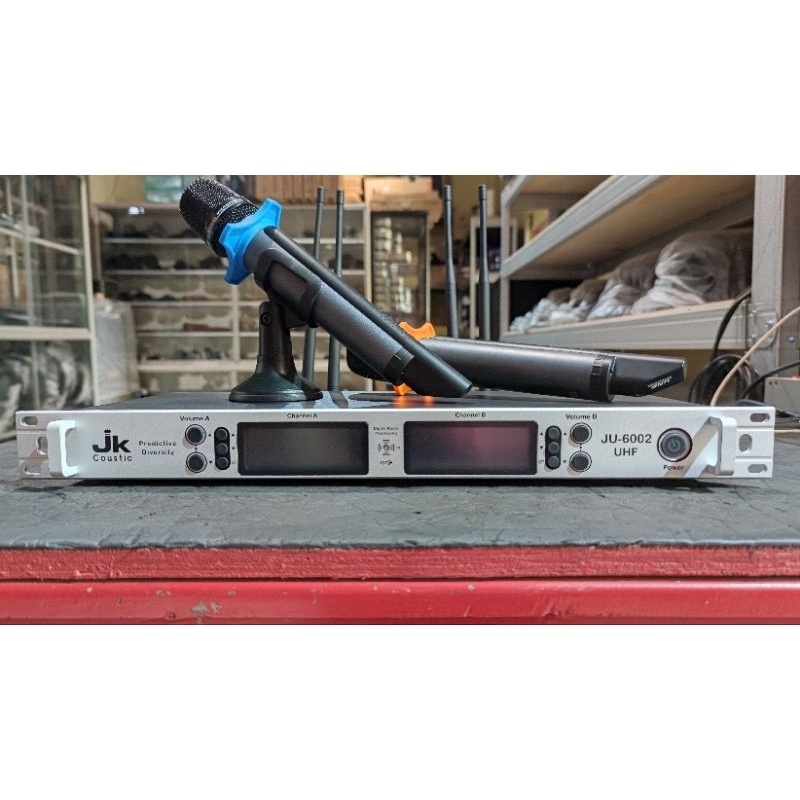 Microphone Wireless JU - 6002 UHF JK Coustic / mic wireless JU - 6002 JK Coustic