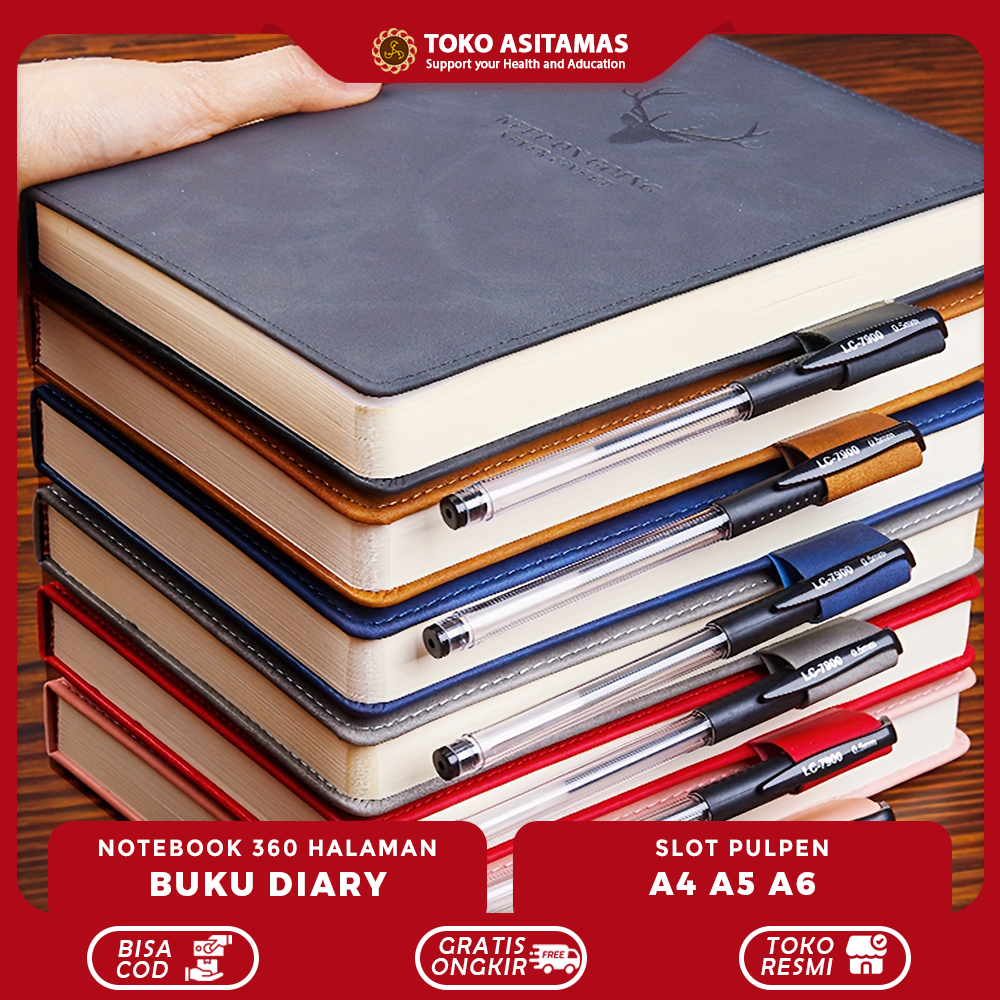 

Buku Agenda Catatan Kerja Notebook Planner 360 Halaman Jurnal A5 Cover Kulit Diary Book Aesthetic