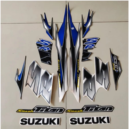 striping suzuki smash 110 Titan SR 2010 putih hitam body standar berkualitas terbaik