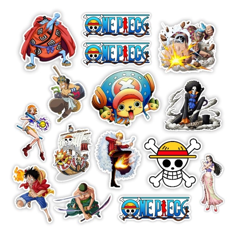 Stiker One Piece Keren Murah Kru Mugiwara.