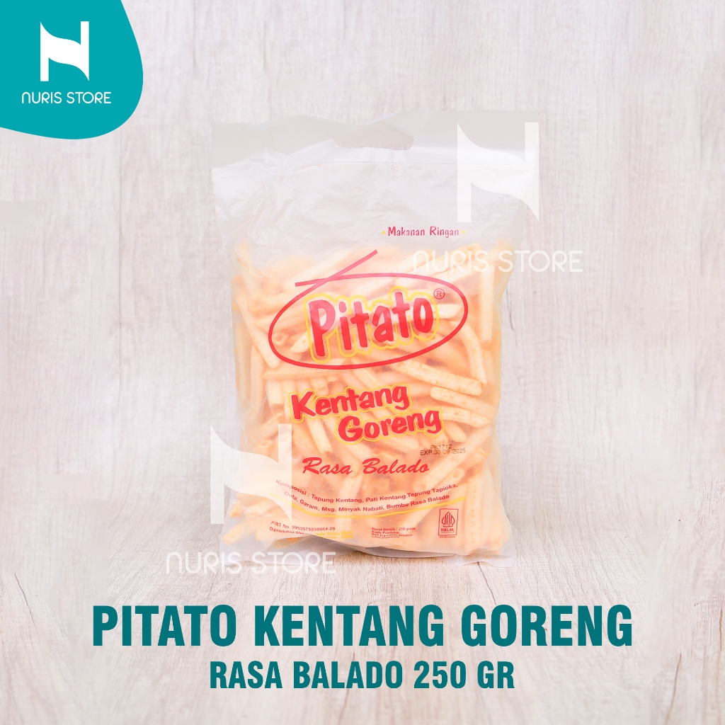 

Pitato Kentang Goreng 250gr 3 Varian Rasa