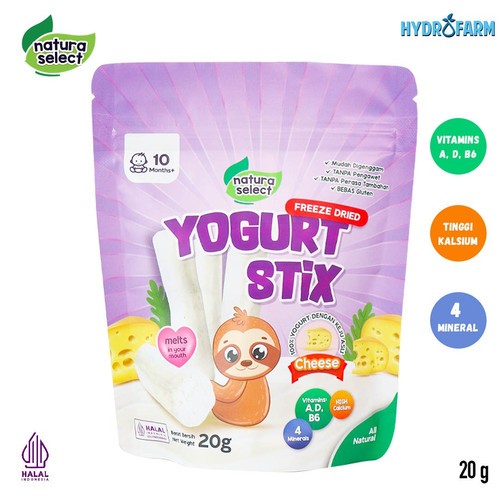 

Natura Select -Freeze Dried Yoghurt Stix Honeydew Spinach