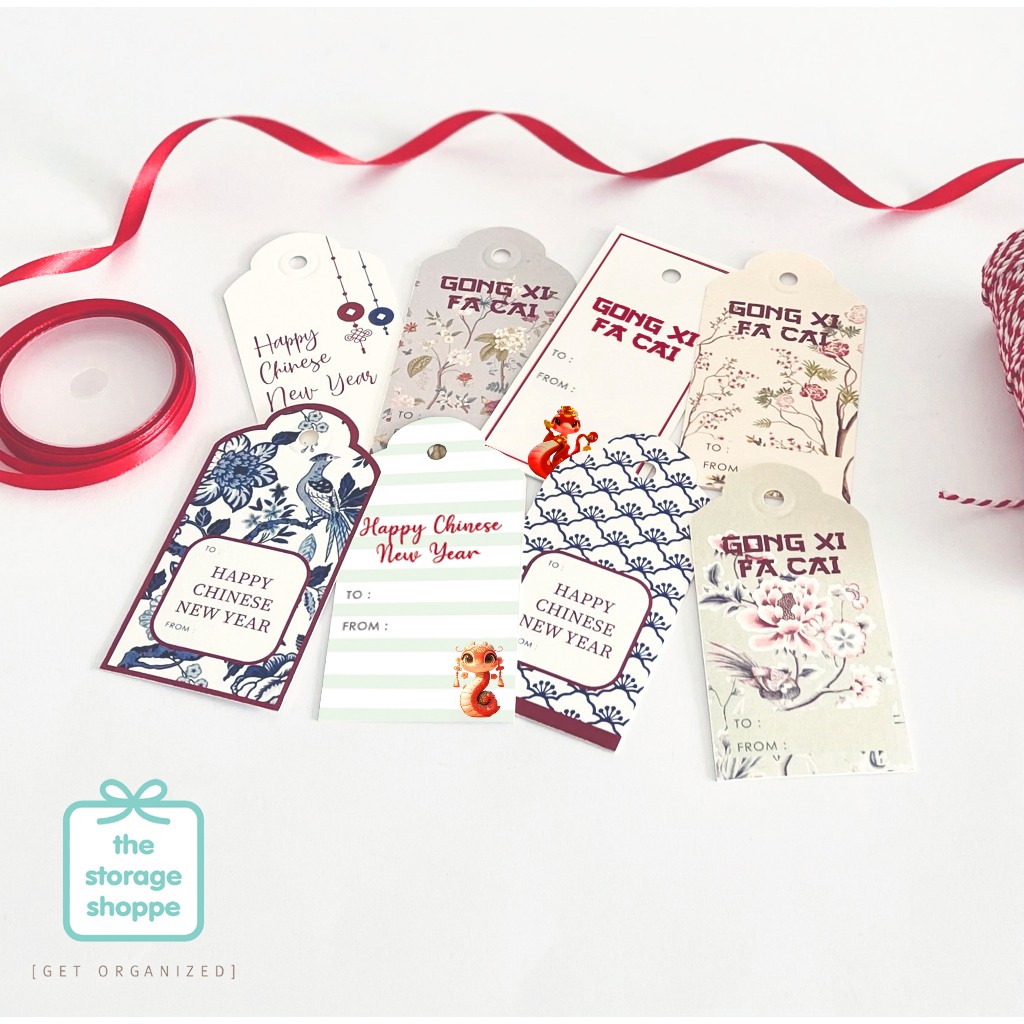 

The Storage Shopee - Gift Tag Imlek Chinese New Year CNY Hang Tag / Kartu Ucapan / Set of 8
