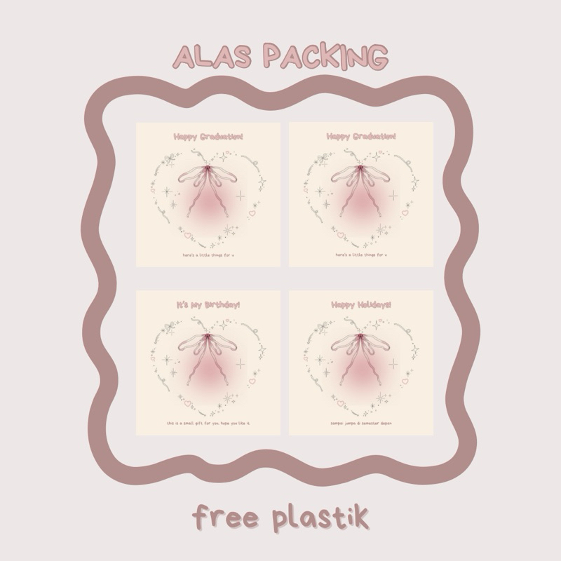 

Alas Packing Alas Packing Mini Gift Berbagai ukuran Custom Free Plastik