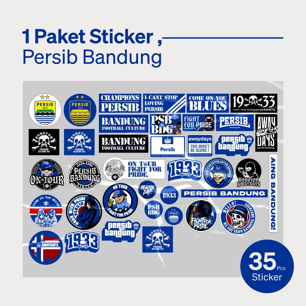 

Sticker Sepak Bola Pack pendukung sepak bola penggemar sepak bola