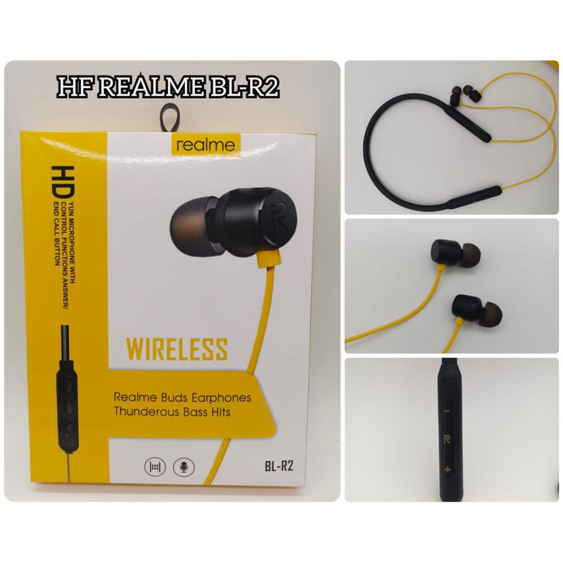 Headset Bluetooth Realme Sport BL-R2 Earphone in Ear Sport