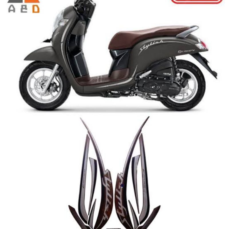 striping stiker honda scoopy stylish 2020