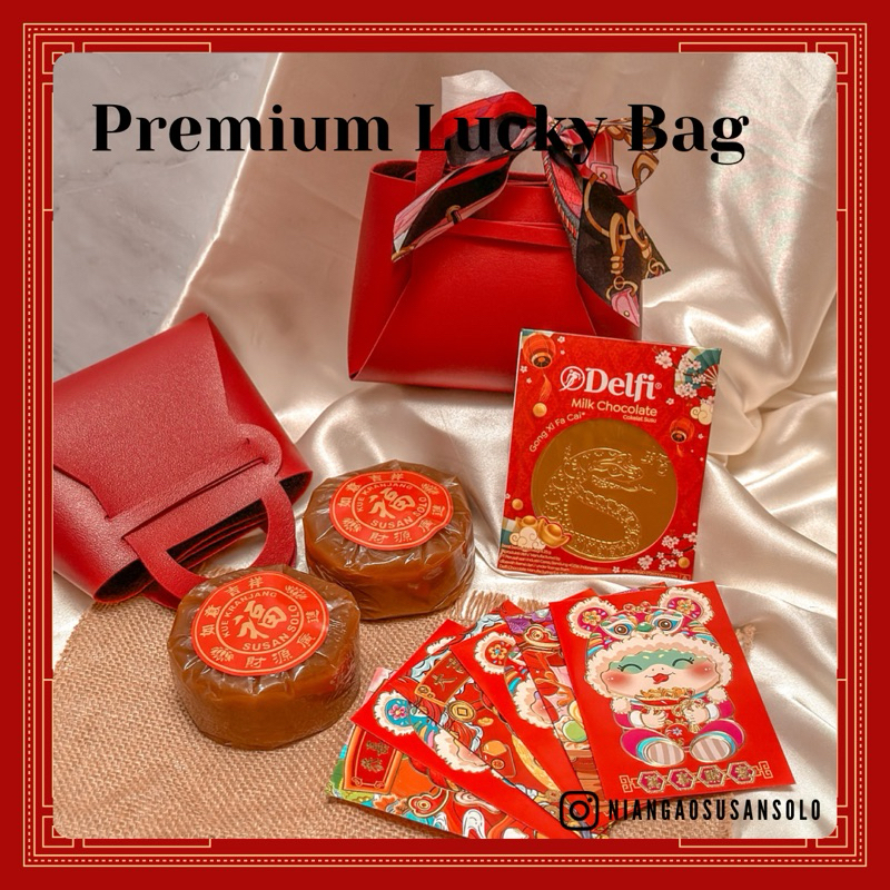 

Premium Lucky Bag Hampers Kue Keranjang Asli 100% Cap Susan Solo Hampers Imlek CNY Nian Gao Tiam Pan Kue Cina Kue China Hampers Chinese New Year Kue Keranjang Durian Kue Keranjang Coklat