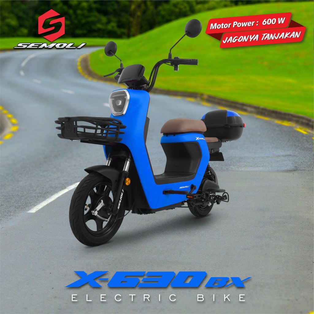 Sepeda Listrik X-630 BX / 600watt Electric Bike EXOTIC - SEMOLI - Pacific Lampung Palembang