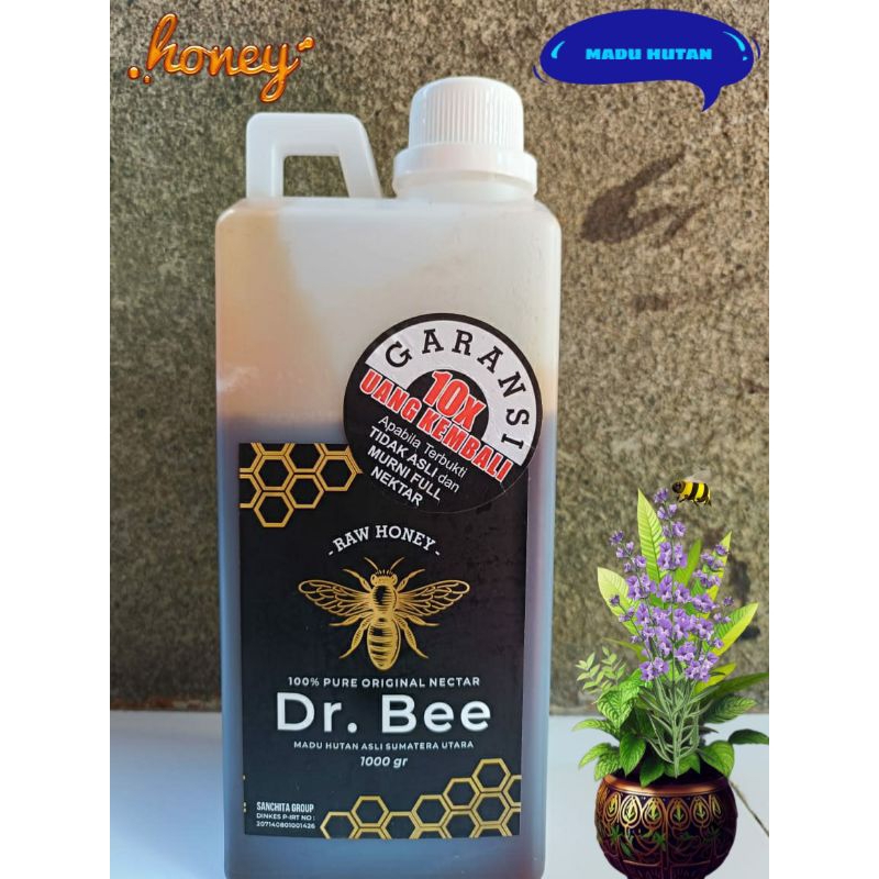 

Madu Asli Dr.Bee sp.Md Raw Honey 100% murni Full Nektar Madu Hutan Asli Kalimantan Utara