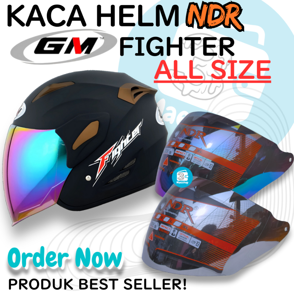 Kaca Helm | Visor | GM FIGHTER by NDR1 helmet gm