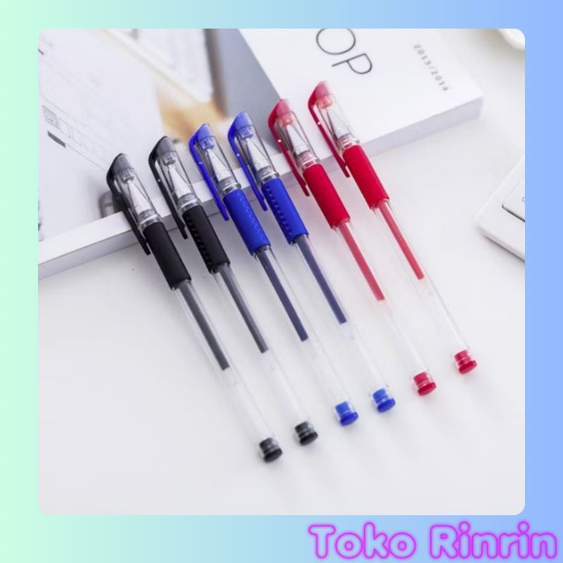 

Pena Gel 0.55mm Standard Pulpen tinta cair 1 Pcs Alat Tulis Sekolah Kantor Pen Warna Pena Ujung Lancip ATK
