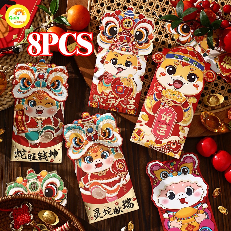 

Angpao Imlek Ular 2025 Angpau Hongbao Premium 3d Shio Ular Grosir Terbaru Ornamen Imlek