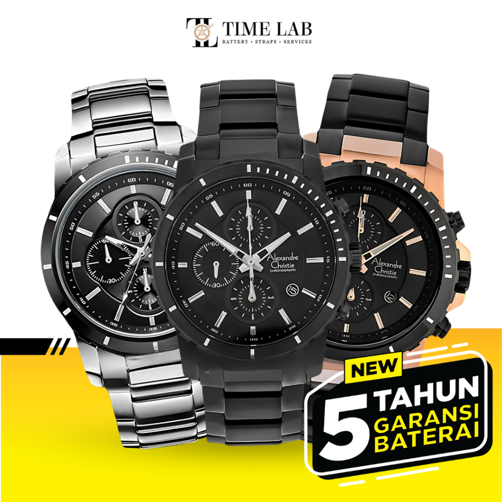 JAM TANGAN ALEXANDRE CHRISTIE AC 6141MC / AC 6141 MC / AC6141 / AC 6141MCR PRIA ORIGINAL