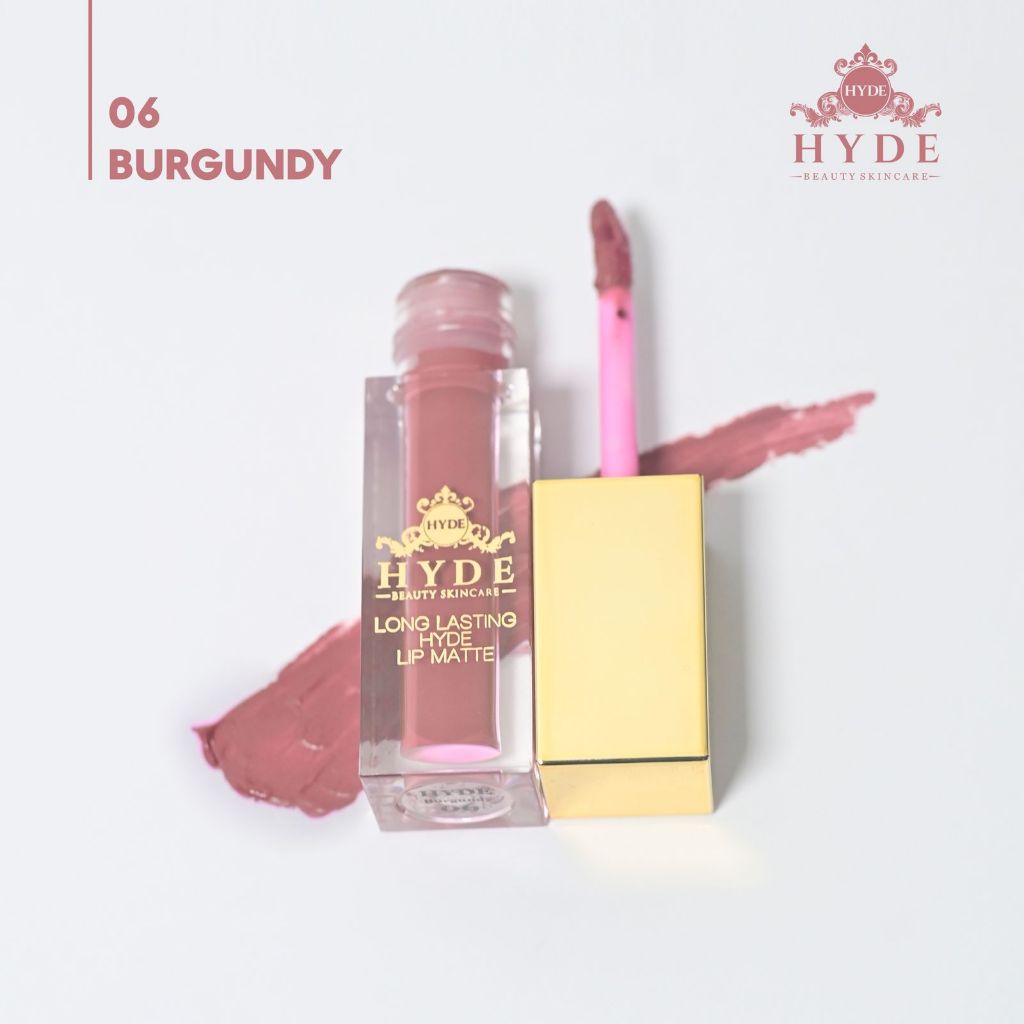 LIP MATTE LIPSTIK NO 06 BURGUNDY BY HYDE BEAUTY SKINCARE