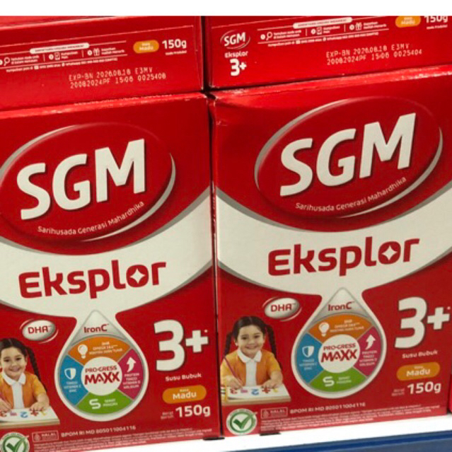 SGM EKSPLOR 3+ VANILA/MADU 150gram