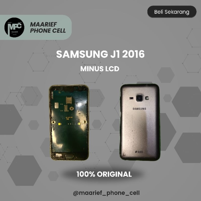 Samsung J1 2016 - Kondisi Minus LCD (Rusak)