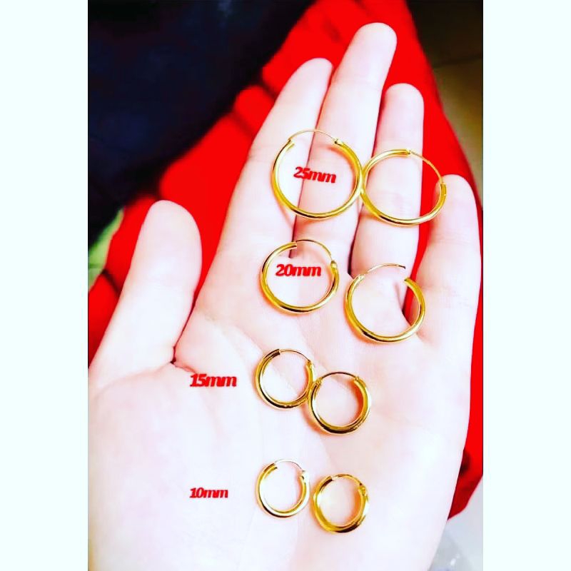 anting anak bayi/dewasa lapis emas 24K pengganti emas