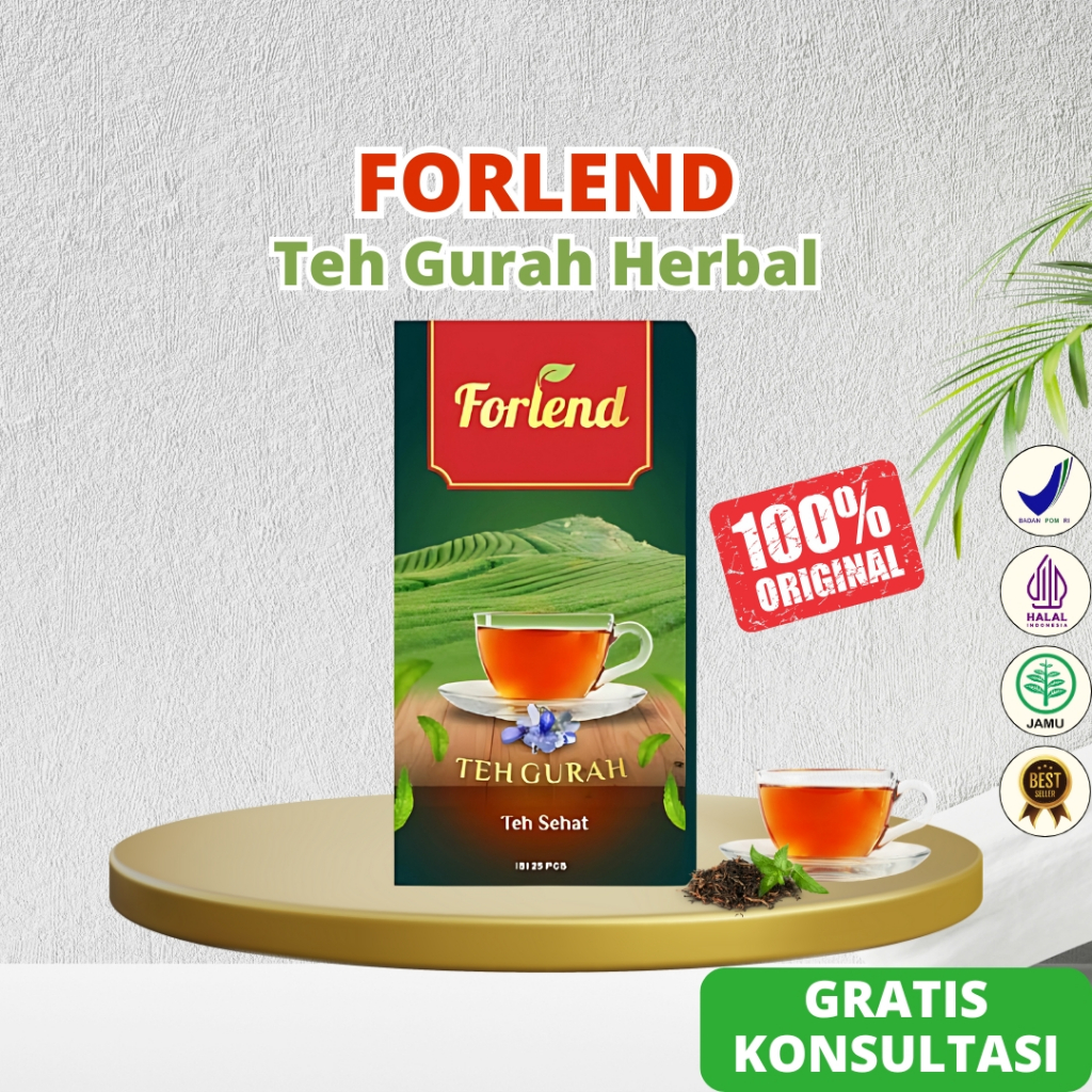 

Forlend Teh Gurah Mengatasi Permasalahan Batuk Lendir Dahak & Detoksifikasi Tubuh - 15 Kantong 1 Box